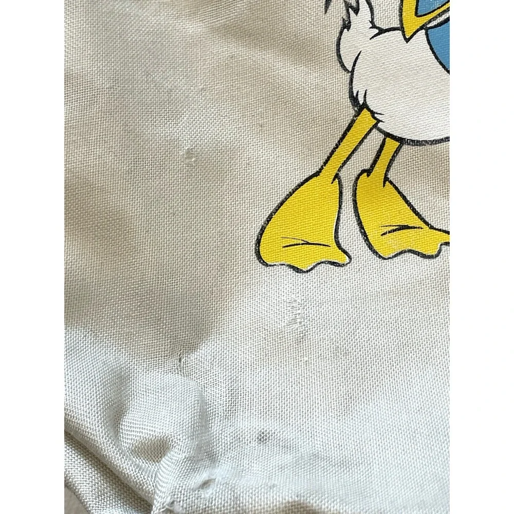 Vintage 1994 Disney Channel Bucket Draw String Beach Bag Mickey‎ Mouse Travel